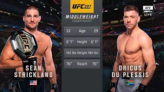 🔴 UFC 297: Sean Strickland vs. Dricus Du Plessis | Full Fight & Highlights | Middleweight Title Bout