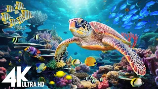 [NEW] 11HR Stunning 4K Underwater footage -Rare & Colorful Sea Life Video - Relaxing Sleep Music #95