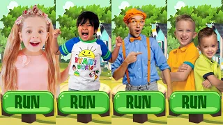 Tag with Ryan vs Vlad and Niki vs Blippi Wonders Run vs Diana Pet Dash - All Characters Unlocked