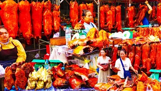 Popular Roast Pig, Duck, Chicken, Fruit, Cake, Meat, Vegetable & More at Orussey Market