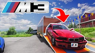 Bmw M3 Rebuild In 10 mins And Drag Race In BeamNG Drive Gameplay