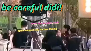 dylan wang was attacked by his crazy fan during only for love filming 😥 dyshen update 🌛💜