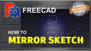 FreeCAD How To Mirror Sketch Tutorial