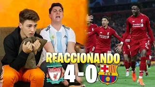 HINCHAS DEL BARÇA REACCIONAN AL LIVERPOOL 4 - 0 BARÇA *acabamos llorando*