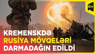 Ukrayna döyüşçülərinin Kremenski meşəsində Rusiya mövqelərinə hücum anı