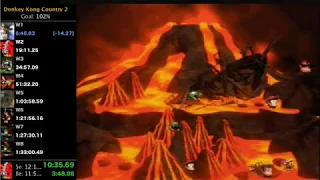 Donkey Kong Country 2 102% speedrun 1:31:59