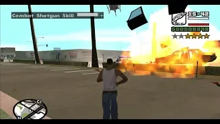 GTA San Andreas - Combat Shotgun - reaching Hitman Level at the very beginning of the game