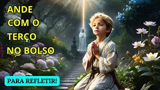 COLOQUE E ANDE COM TERÇO NO BOLSO E SAIBA O POR QUÊ?  #reflexão #motivational #avemaria #motivation