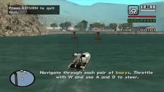 GTA San Andreas - Walkthrough - Boat School #2 - Plot a Course (HD)