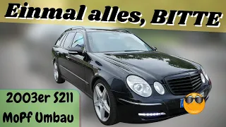 Wie GEIL ist das denn?! - 2003er Mercedes S211 komplett auf Facelift (MoPf) umgebaut | MB Youngtimer