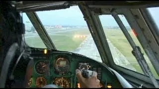 Ilyushin 62 into Havana, Cuba!