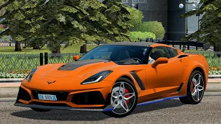 Chevrolet Corvette ZR1 2019 - City Car Driving | Logitech G29