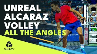 UNREAL Carlos Alcaraz Drop Volley: All The Angles | Cincinnati 2022