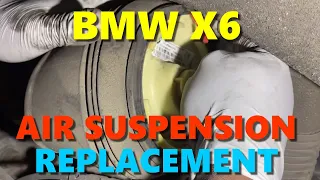 BMW X6 AIR BELLOW/SUSPENSION REPLACEMENT PROCEDURE