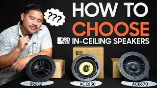 OSD Audio In-Ceiling Speaker Shootout - R62EZ vs ACE650 vs ACE670