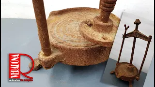 Rusty hand fruit press - Restoration