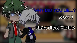 "I Why did you lie..? I| Reaction video|| Deku as Killua lImha x hxh crossover I PART 3 I|