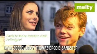 Thomas Brodie-Sangster ve Kaya Scodelario Röportaj / The Maze Runner 2 Prömiyeri (Türkçe Altyazılı)