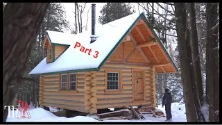 Part 3: Canadian Wilderness Log Cabin Build: A Father-Son Adventure | Full Construction Journey