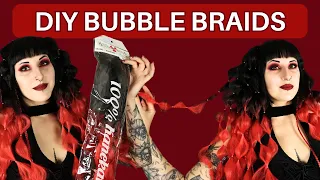 Bubble braid tutorial - DIY bubble braid hair pieces