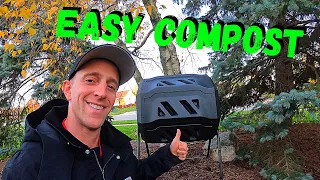 MAKE YOUR OWN COMPOST WITH A TUMBLING COMPOSTER - Save Money