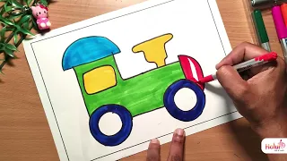 Easy Train Drawing || Simple Drawing  || how to draw || Easy Drawings