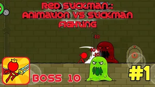 Red Stickman : Animation VS Stickman Fighting Gameplay Walkthrough Part 1 All Boss 10 (Android, iOS)
