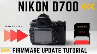 Updating The Nikon D700 And Other Nikon Camera's Firmware