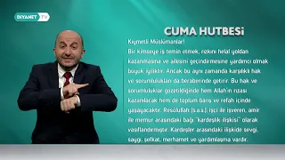 İşaret Diliyle Cuma Hutbesi - 26 Nisan 2019