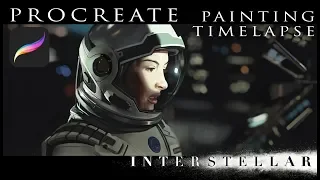 Interstellar - iPhone Procreate Painting - Timelapse