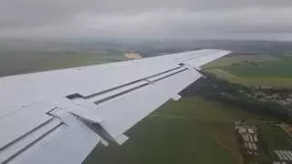 Luxair Embraer ERJ-145 landing at Paris Charles De Gaulle Airport