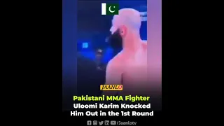 Pakistan's MMA fighter ULOOMI Karim Knocked out Indian Opponent in the first Round.