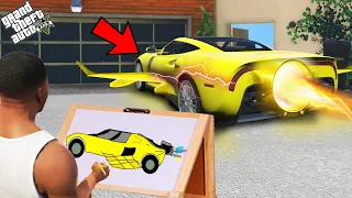 Franklin Find The Fastest Flying Super Car With The Help Of Using Magical Painting In Gta V