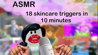 [asmr] 18 skincare triggers in 10 minutes! (playing 10+ games) *NO TALKING* 💅🧴