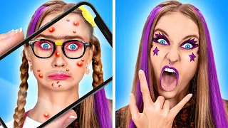 Da NERD a E-Girl! Trucchi virali TIKTOK per diversi problemi di BELLEZZA su La La Vita Emoji