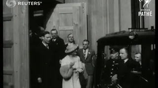 King and Queen depart from Westminster Abbey rehearsal (1937)