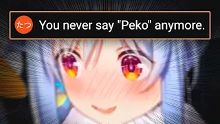 Pekora Notices Comment Say She Never Says "Peko" Anymore【Hololive】