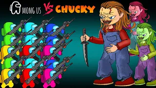 어몽어스 VS Horror CHUCKY | Among Us Zombie | Funny Among Us Animation