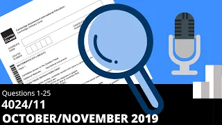 O-Level Math D October/November 2019 Paper 1 4024/11 Solutions and Explanations