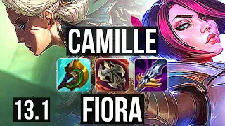 CAMILLE vs FIORA (TOP) | 9/1/1, Godlike, 400+ games | EUW Master | 13.1