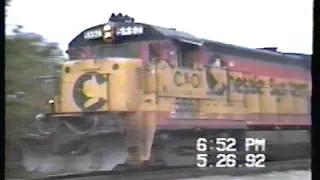 CSX And Conrail At Sidney, Ohio -- 1992