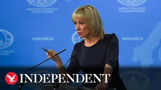 Live: Russian foreign ministry spokeswoman holds weekly briefing
