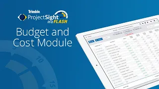 ProjectSight in a Flash - Budget and Cost
