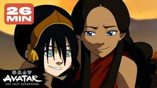 Toph & Katara's Best Moments Ever ⛰🌊 | Avatar: The Last Airbender