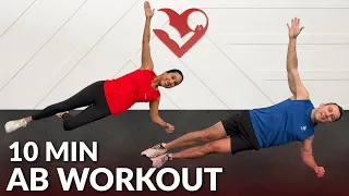 10 Minute Ab Workout for Women & Men at Home With Dumbbells or Without Equipment Weights