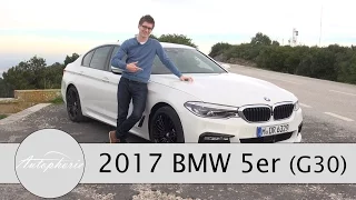 2017 BMW 5er (G30): BMW 540i und BMW 530d xDrive Test / Review (ENGLISH Subtitles) - Autophorie