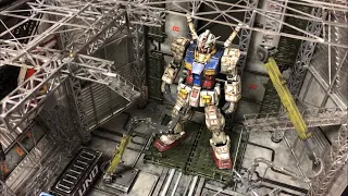 [Gundam Model Kits] Handcrafted Hangar for 1/60 Size Giant Gundam! The World of Battle Operation!?