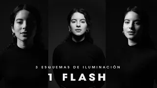 3 ESQUEMAS DE LUZ CON 1 FLASH