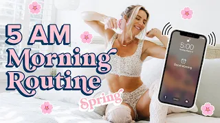My 5am MORNING ROUTINE | healthy & productive habits