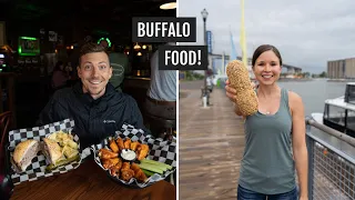 The ULTIMATE Buffalo, New York FOOD tour! (WINGS, Beef on Weck, Peanut Sticks, Pizza, & MORE!)